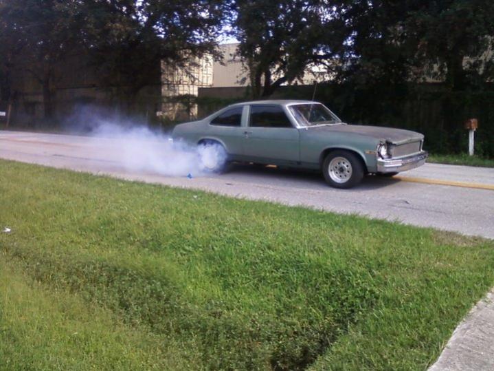 Fresh motor in the old Nova. Plenty of power, horrible on gas.